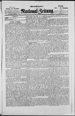 National-Zeitung vom 30.12.1881