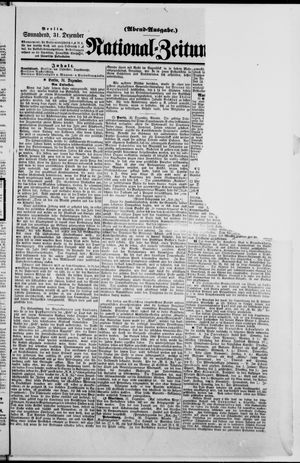 National-Zeitung vom 31.12.1881