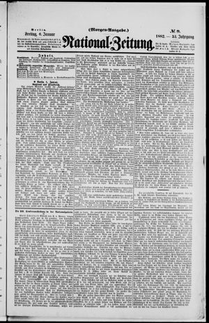 Nationalzeitung vom 06.01.1882