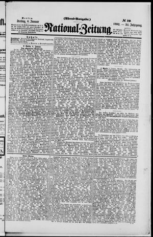 Nationalzeitung on Jan 6, 1882