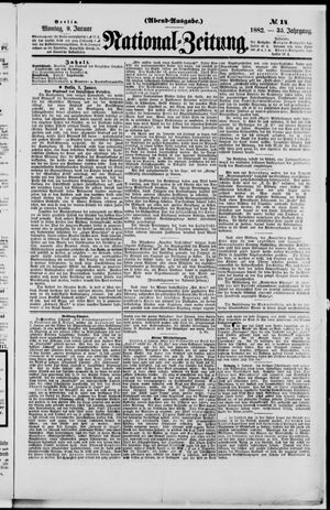 Nationalzeitung on Jan 9, 1882
