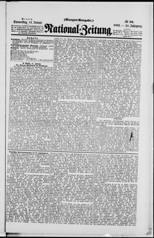 National-Zeitung vom 12.01.1882