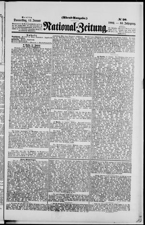 National-Zeitung vom 12.01.1882