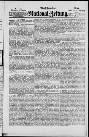 National-Zeitung vom 18.01.1882