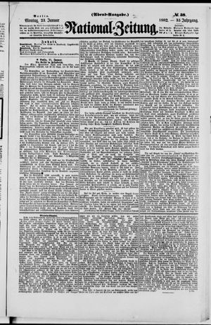 Nationalzeitung on Jan 23, 1882