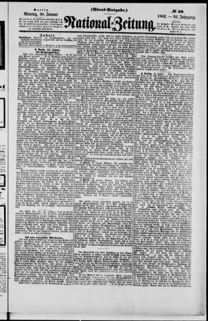 Nationalzeitung vom 30.01.1882