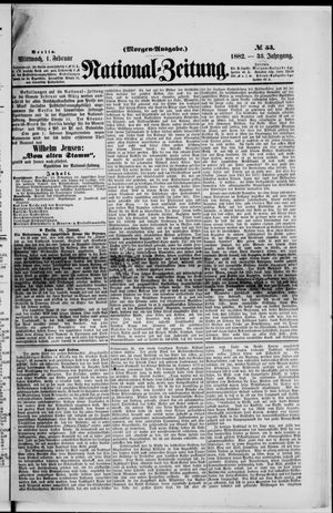 Nationalzeitung vom 01.02.1882