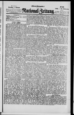 National-Zeitung vom 07.02.1882