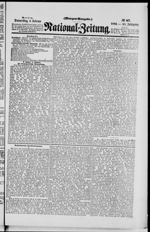 National-Zeitung vom 09.02.1882
