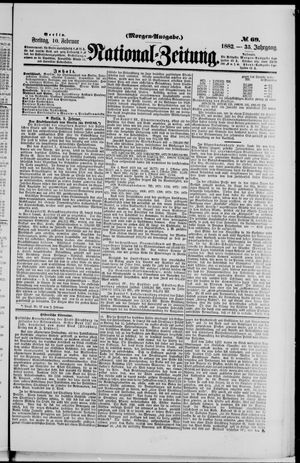 Nationalzeitung on Feb 10, 1882