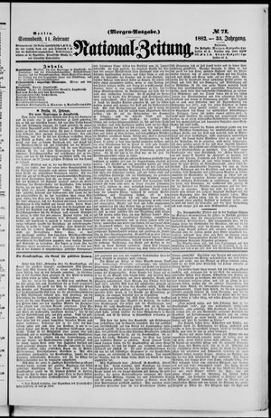 Nationalzeitung on Feb 11, 1882