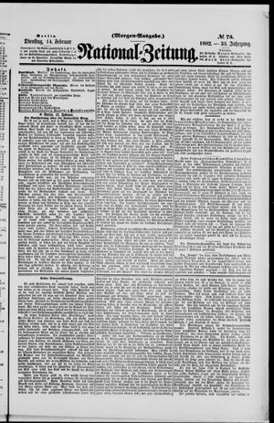 Nationalzeitung on Feb 14, 1882
