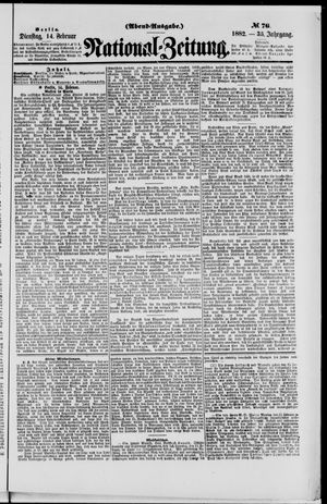 National-Zeitung vom 14.02.1882