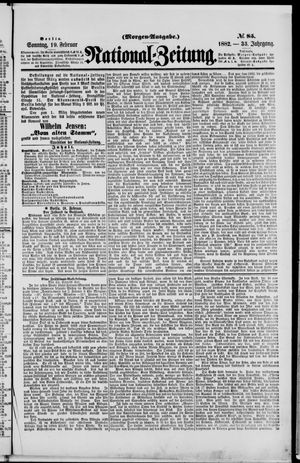 Nationalzeitung vom 19.02.1882
