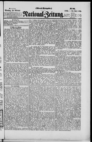 Nationalzeitung vom 20.02.1882