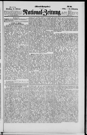 Nationalzeitung on Feb 21, 1882
