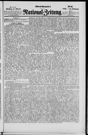 National-Zeitung vom 21.02.1882