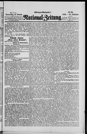Nationalzeitung vom 23.02.1882