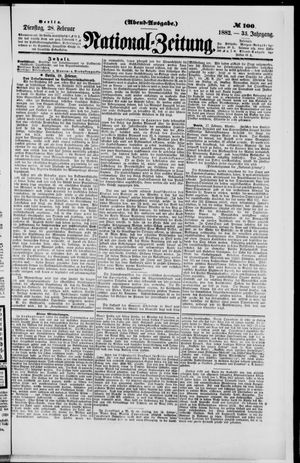 Nationalzeitung on Feb 28, 1882
