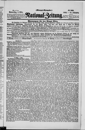 Nationalzeitung on Mar 2, 1882