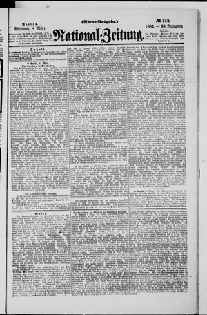 Nationalzeitung on Mar 8, 1882
