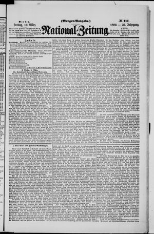 Nationalzeitung vom 10.03.1882