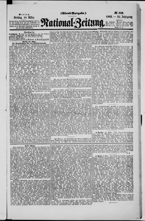 Nationalzeitung vom 10.03.1882