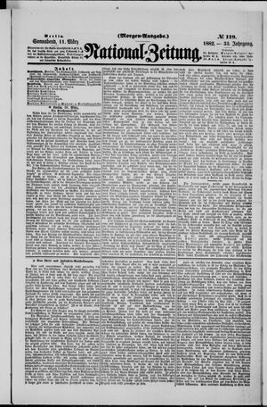 Nationalzeitung vom 11.03.1882