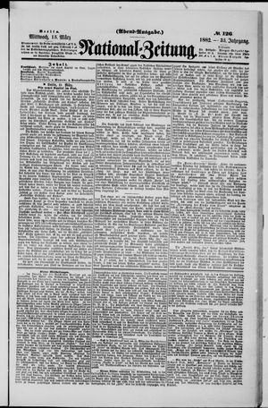 Nationalzeitung on Mar 15, 1882