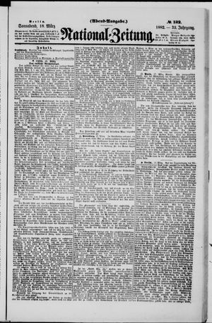 Nationalzeitung on Mar 18, 1882