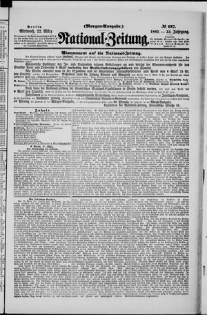 Nationalzeitung vom 22.03.1882