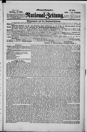 Nationalzeitung vom 26.03.1882