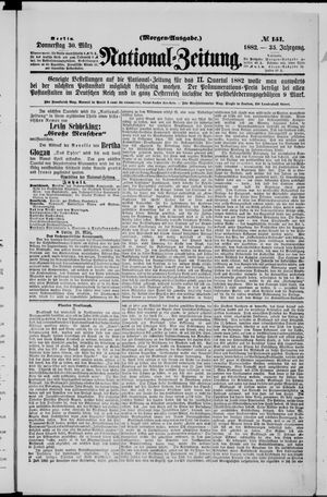 National-Zeitung on Mar 30, 1882