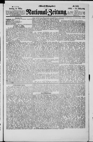 Nationalzeitung vom 31.03.1882