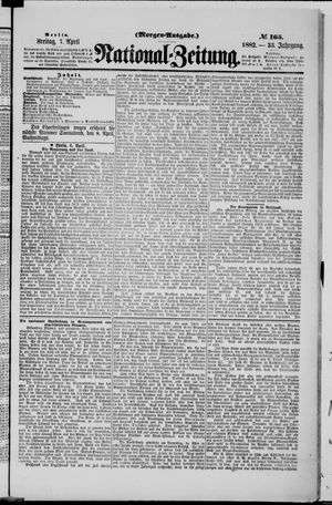 Nationalzeitung on Apr 7, 1882