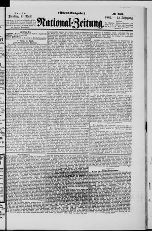 Nationalzeitung vom 11.04.1882