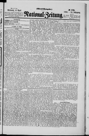Nationalzeitung on Apr 12, 1882