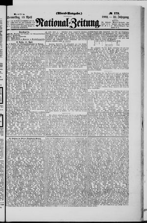 National-Zeitung on Apr 13, 1882