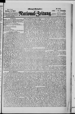 Nationalzeitung vom 14.04.1882