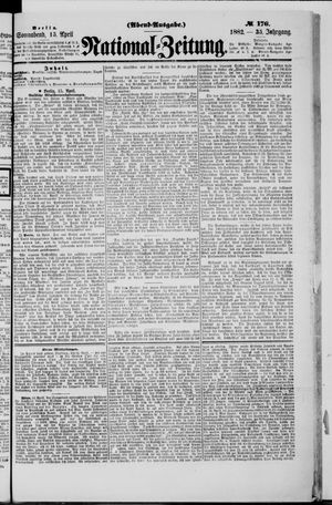 National-Zeitung vom 15.04.1882