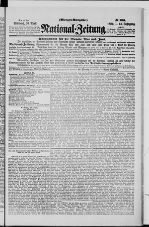 Nationalzeitung on Apr 26, 1882