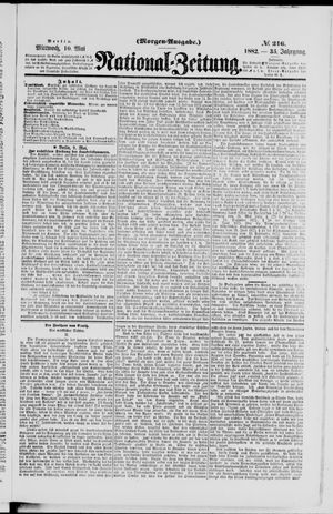 National-Zeitung vom 10.05.1882
