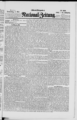 Nationalzeitung on May 11, 1882