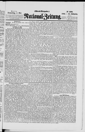 National-Zeitung vom 11.05.1882