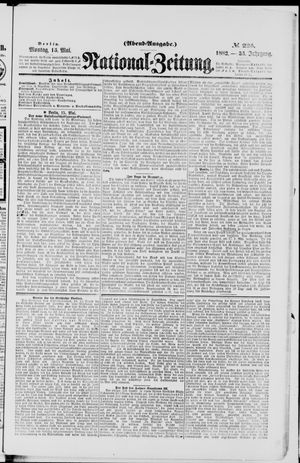 Nationalzeitung vom 15.05.1882