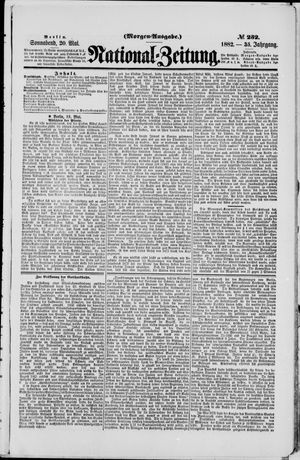 Nationalzeitung vom 20.05.1882