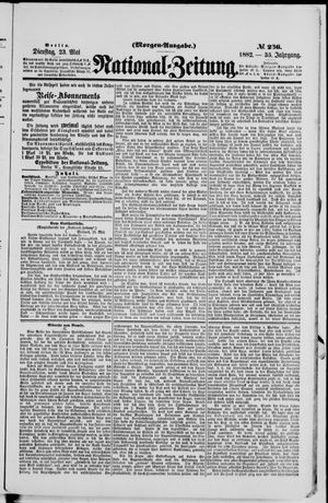 Nationalzeitung vom 23.05.1882