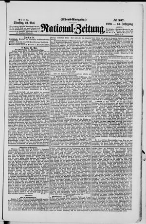 Nationalzeitung vom 23.05.1882
