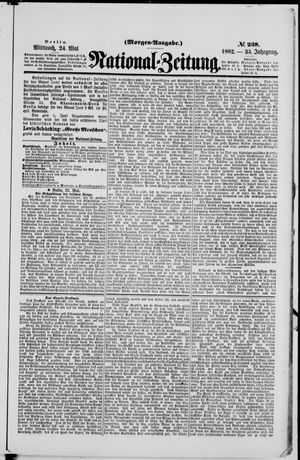 Nationalzeitung vom 24.05.1882