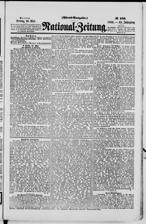 Nationalzeitung on May 26, 1882